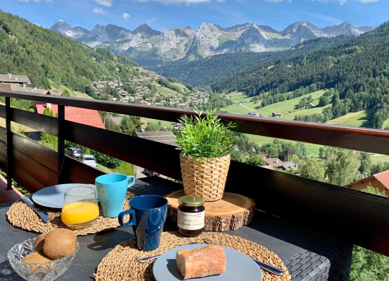 Bel Appartement Avec Vue Exceptionnelle Le Grand-Bornand Exterior photo